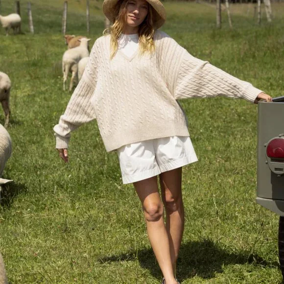 Jenni Kayne Crochet Raffia Sun Hat S/M - Picture 4 of 10